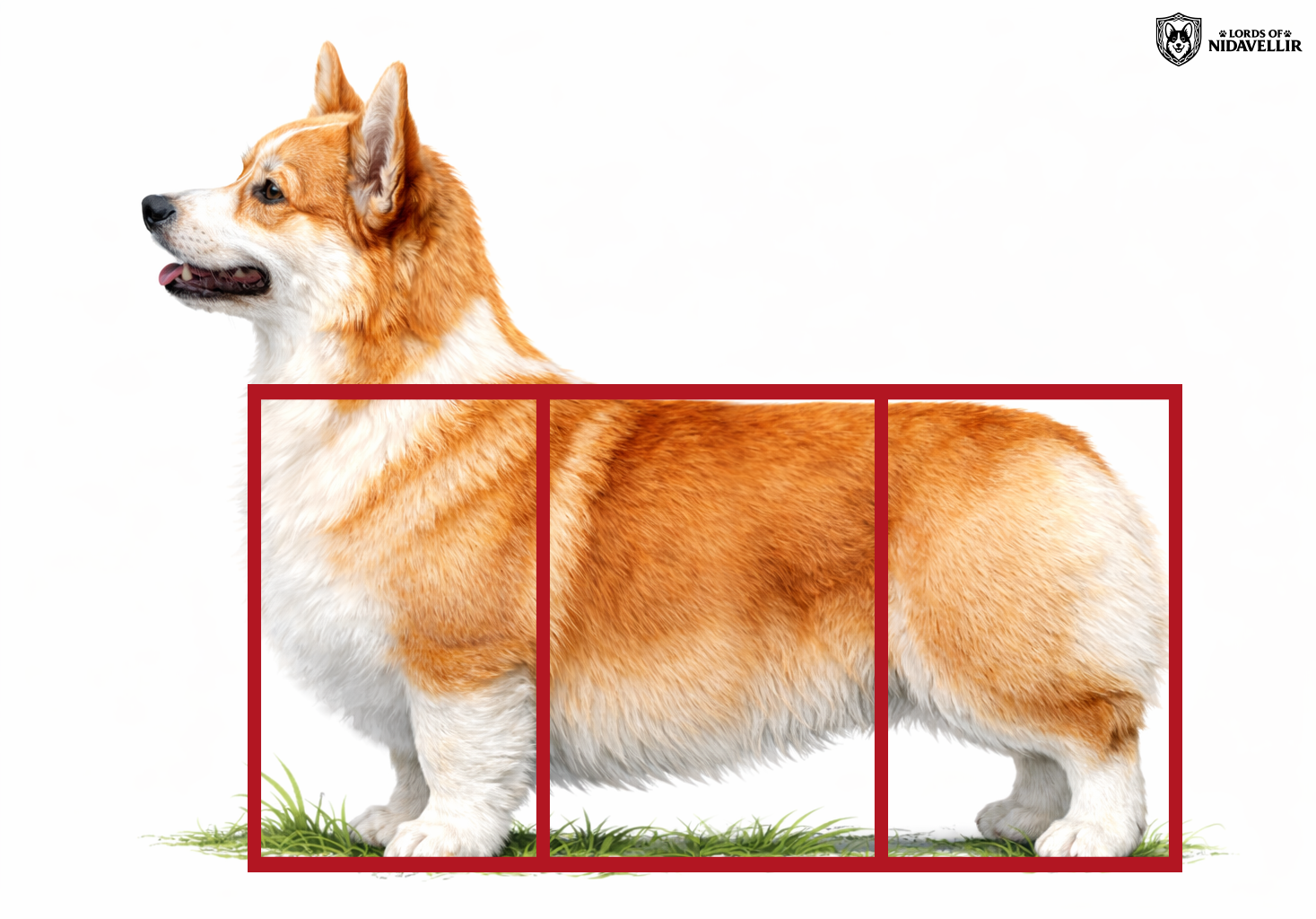 Długość sylwetki Pembroke – proporcje